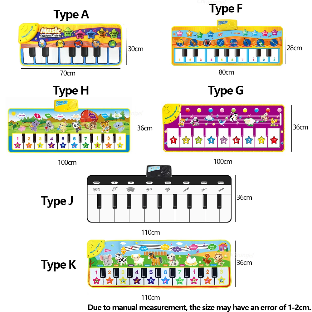 子供用ピアノマット フィットネス 音楽 ダンス カーペット 教育的発達音楽楽器おもちゃ 女の子 男の子 幼児へのギフト