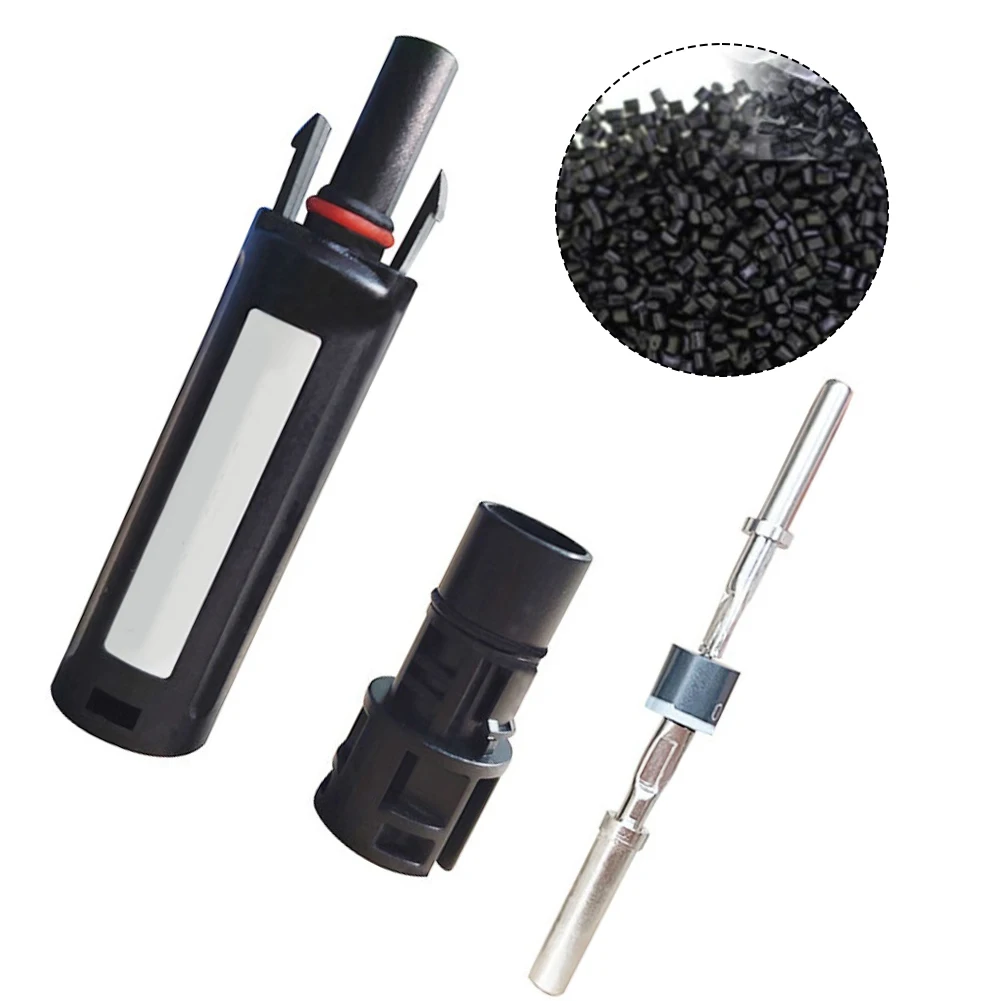 Pull-out Force Connector Backflow Prevention Technology Flame Retardant UL94 - V0 Built-in Diode Photovoltaic Connector