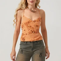 Summer Women Y2k Sequin Halter Crop Tops Pearl Embellished Cami Tops Summer Glitter V Neck Rhinestone Camisole Tank Shirt - Image 6