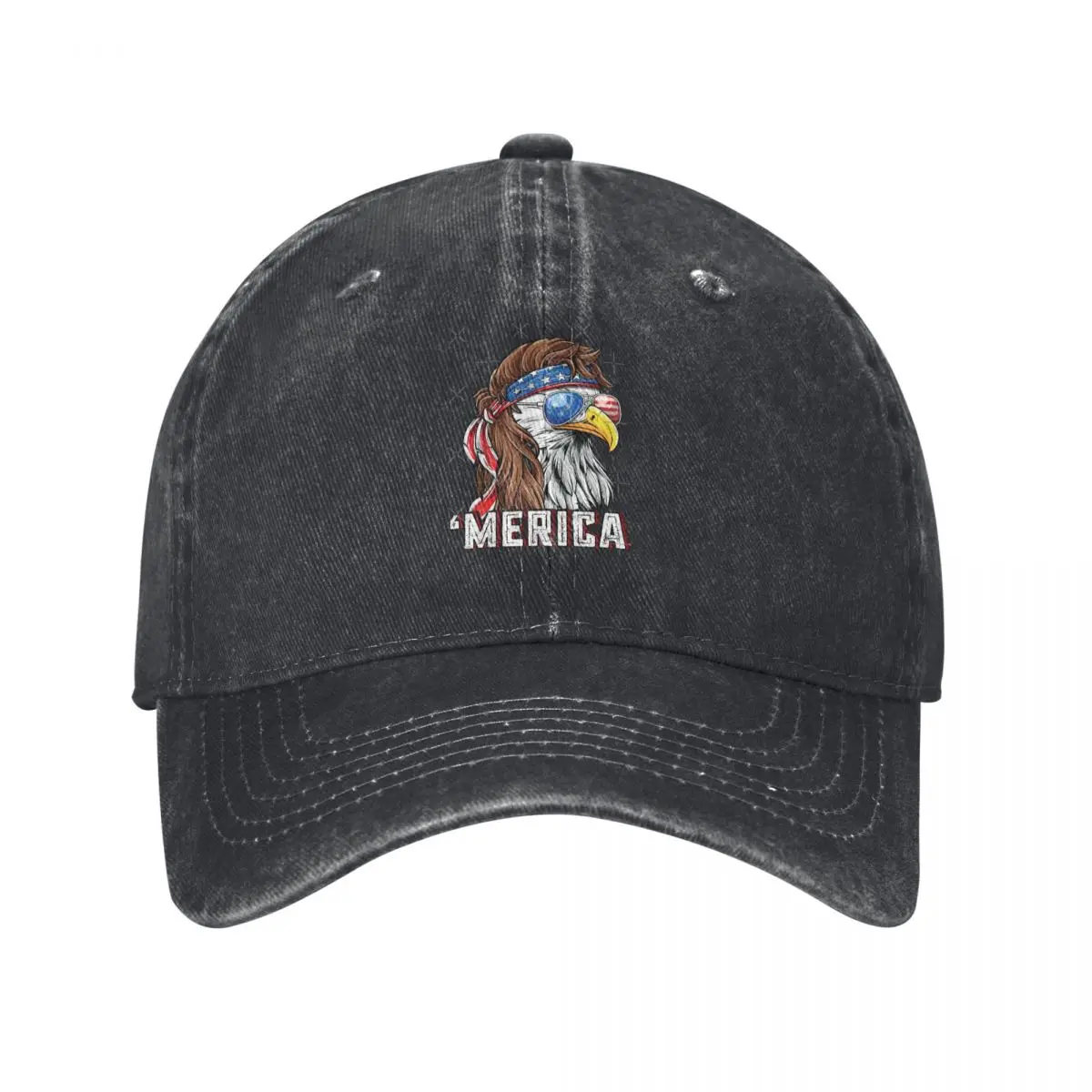 Merica USA Flag Patriotic 4th Of July Bald Eagle Fashion Baseball Cap Peaked Cap Men's Hat Women's Cap Women's Caps