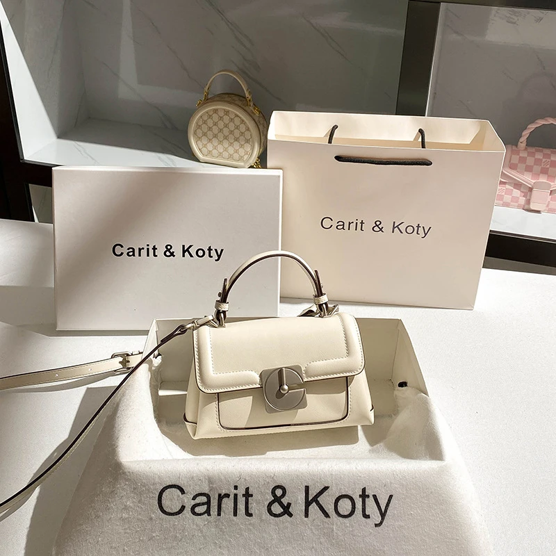 

Mini niche Boston handbag, high-end small square bag