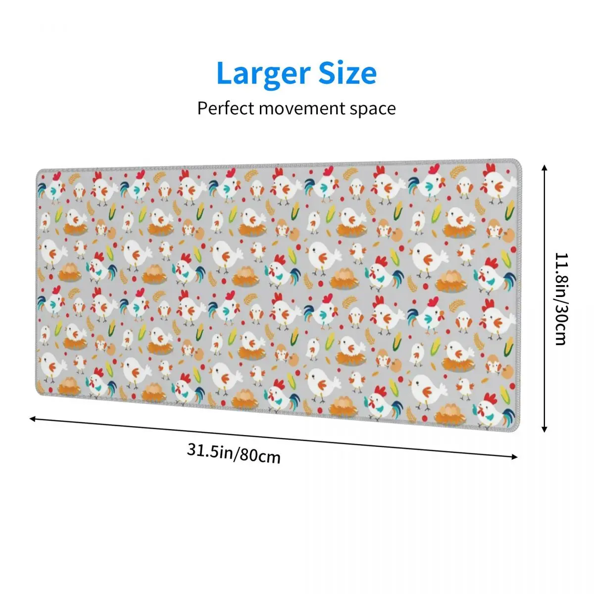 Cute Chicken Family Large Mouse Pad Computer Keyboard Mouse Mat Gamer PC Laptop Desk Mat Office Accessories Table Mats