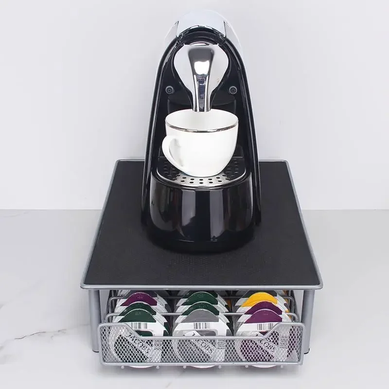 64 Cups Coffee Capsule Holder for Tassimo BOSCH Rotatable Large Capacity Metal Organizer Coffee Accessories for Home