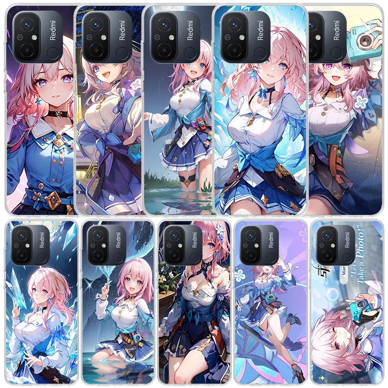 Honkai Star Rail March 7TH Silicon Call Phone Case For Xiaomi Redmi 12 12C 10 10A 10C 9 9A 9C 9T 8 8A 7 7A 6 6A K60 K20 K40 Pro