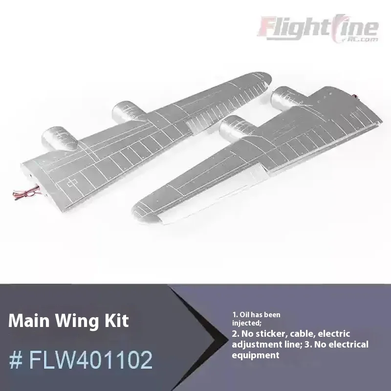 Freewing Flightline B-24 Liberator Silver อุปกรณ์เสริม Body ปีกหลักแนวตั้งหาง Landing Gear ใบพัด