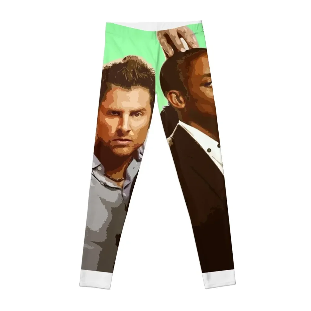 

Shawn and Gus (Psych) Leggings leggins push up woman gym pants harem pants Womens Leggings