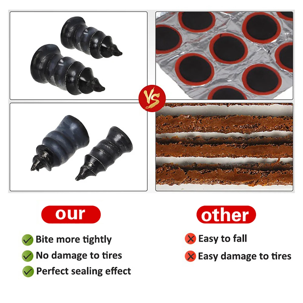 Car Motorcycle Vacuum Tyre Repair Nails 10/20/30/70PCS Universal Tire Screw Tubeless Repair Tools Accessories Kit Car Accessory