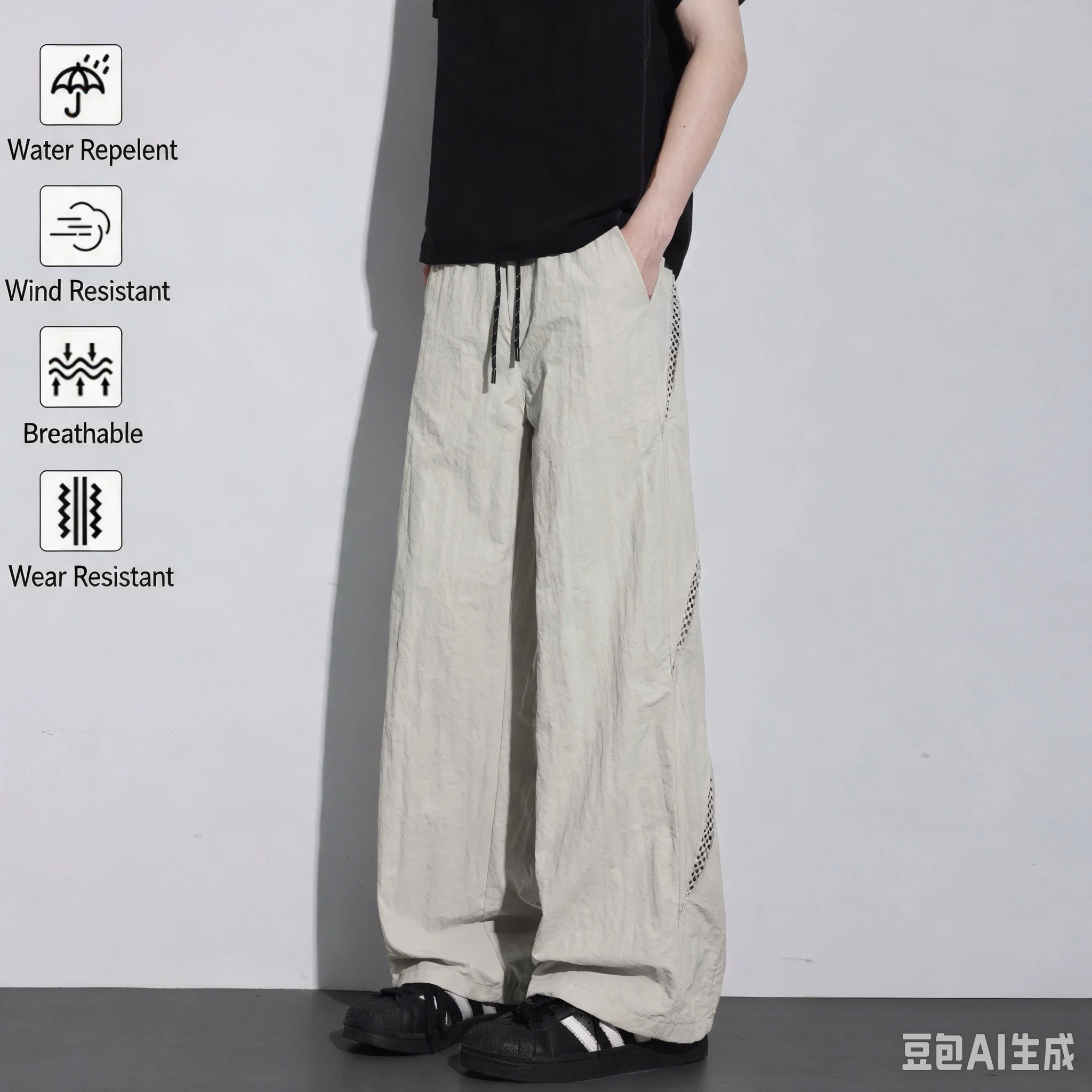 Quick Dry Breathable American Style Men's Summer Thin Outdoor Functional Sports Cargo Pants Straight Leg Casual Pants