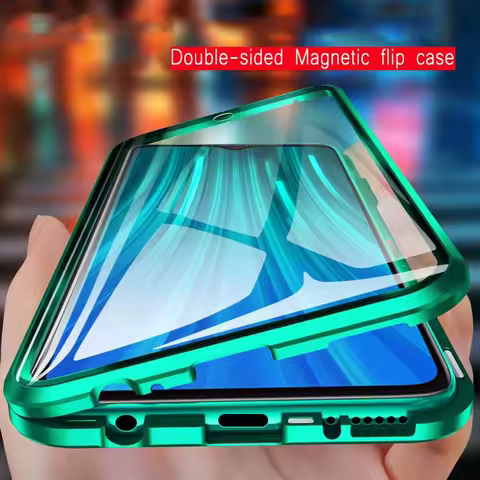 360°Full Protection Metal Magnetic Phone Case For Samsung S24 S23 S21 S25 Ultra A54 A53 A52 A51 A71 S22Plus S20 FE Glass Cover