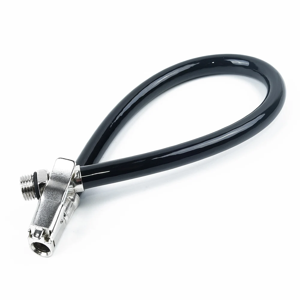 

Lock on Car Inflator Hose Motorcycle Rubber Spare Parts Tool Truck Air Tire Auto Fitting Pressure Meter Automobile