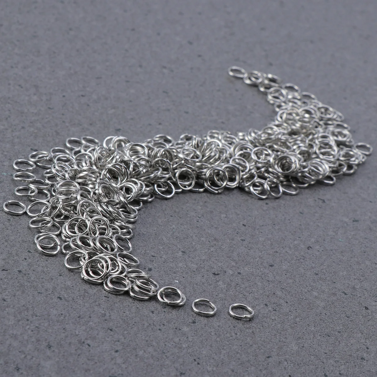 

500 Pcs Jewelry Making Rings Silver DIY Silver Jump Rings Jewelry Making Craft Accessories Charm Bracelet Necklace