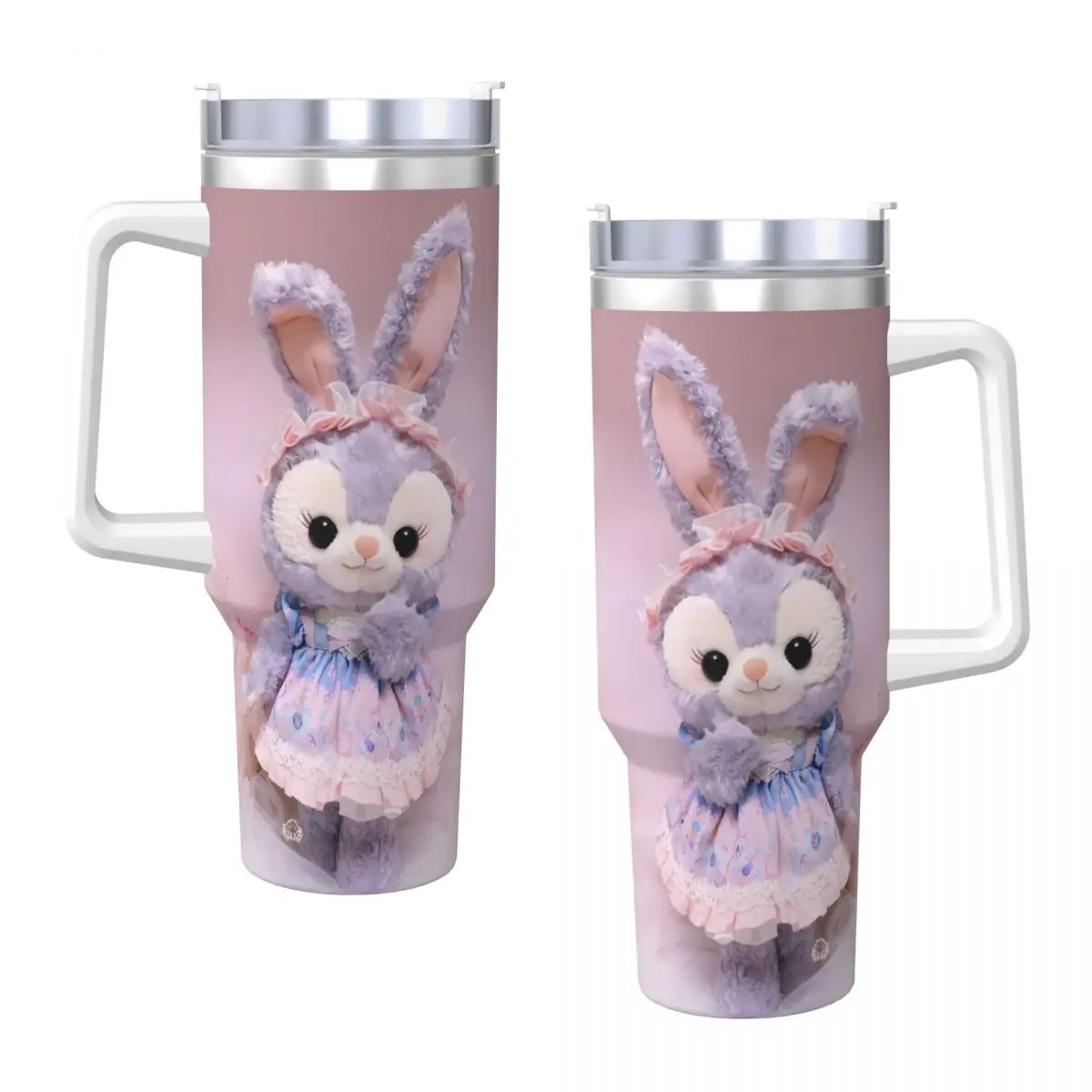 Stainless Steel Tumbler Stellalou Toy Mug Cup With Straws Travelist Hot And Cold Water Bottle Heat Preservation 40oz Thermal Mug