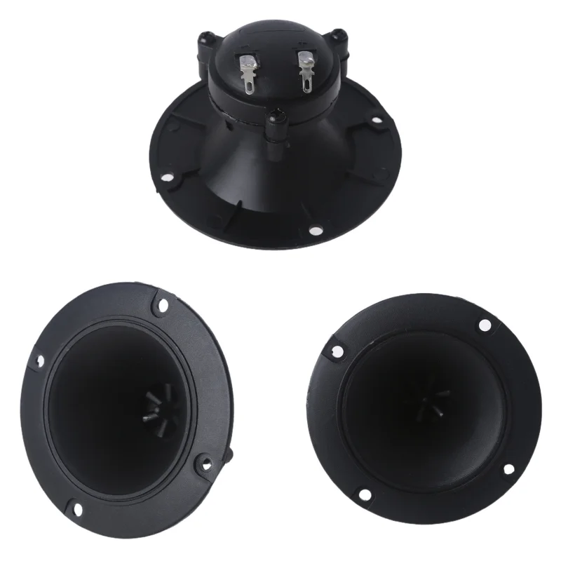 Audio Bullet Horn Super Tweeters Black Circular Piezo Tweeter Speaker Horn Audio Tweeter System Circular Piezo Tweeter