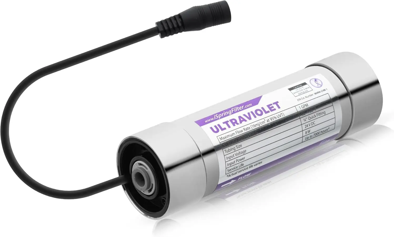 

Комплект дополнительного УФ-фильтра для воды для систем под раковину, без ртути, из нержавеющей стали