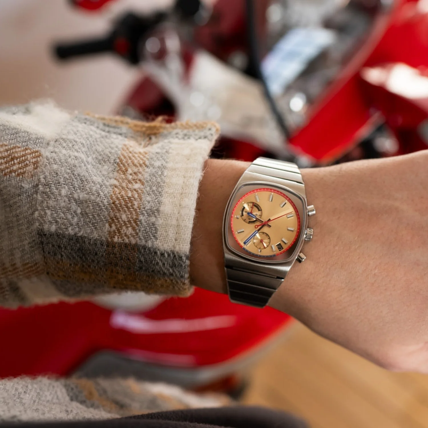 CILOA Sports Square Gold Watch para homens, presente de luxo elegante e de alta qualidade, relógio de quartzo à prova d'água de aço inoxidável