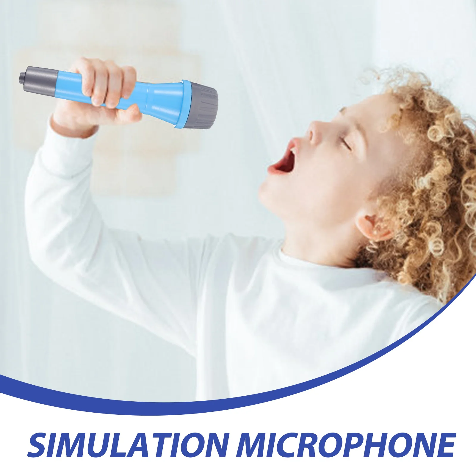 

4Pcs Karaoke Microphone Pretend Play Lightweight Fake Microphone Prop for Kids Party Performance Cosplay Photo Prop Gift