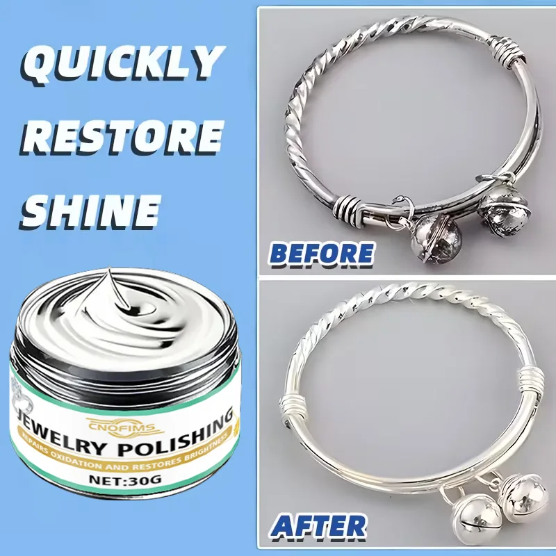 Fasilawei Jewelry Polishing Paste - Silver Jewelry Luster Restore for Ring Metal Accessory Grinding