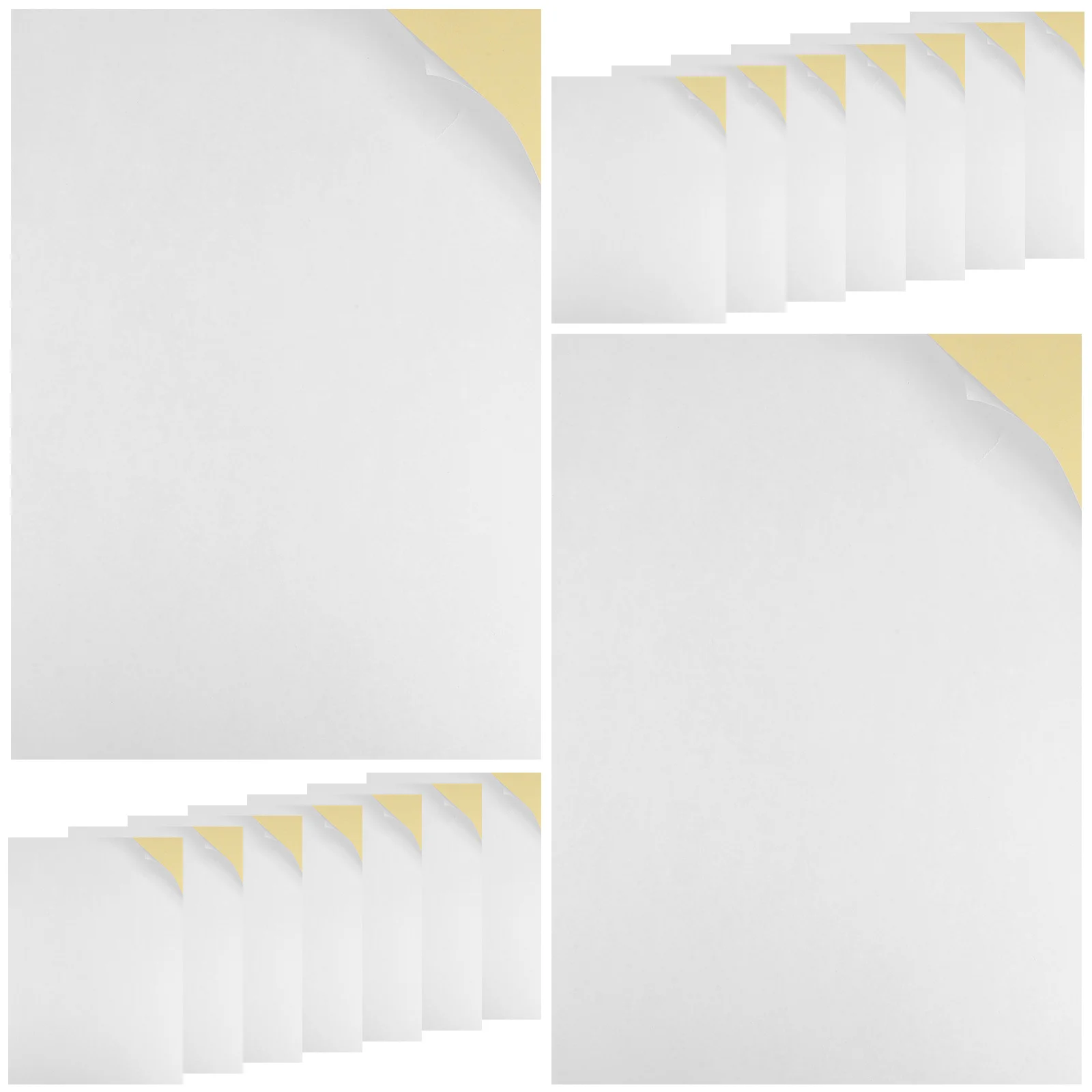 ورق لاصق قابل للطباعة مقاس A4 لأوراق الملصقات غير اللامعة للطابعة ملصقات لاصقة فارغة لاستخدام مكتب شحن العنوان #1