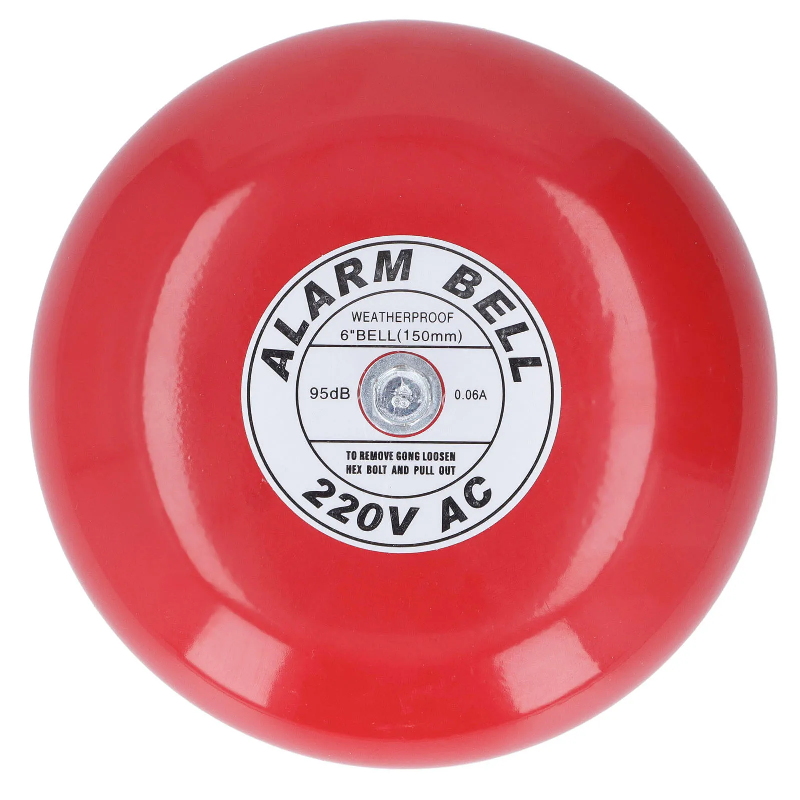 

6inch Fire Control Internal Strike Type Electric Bell 95db 220V Fire Alarm Internal Strike Alarm Bell Internal Strike Bell