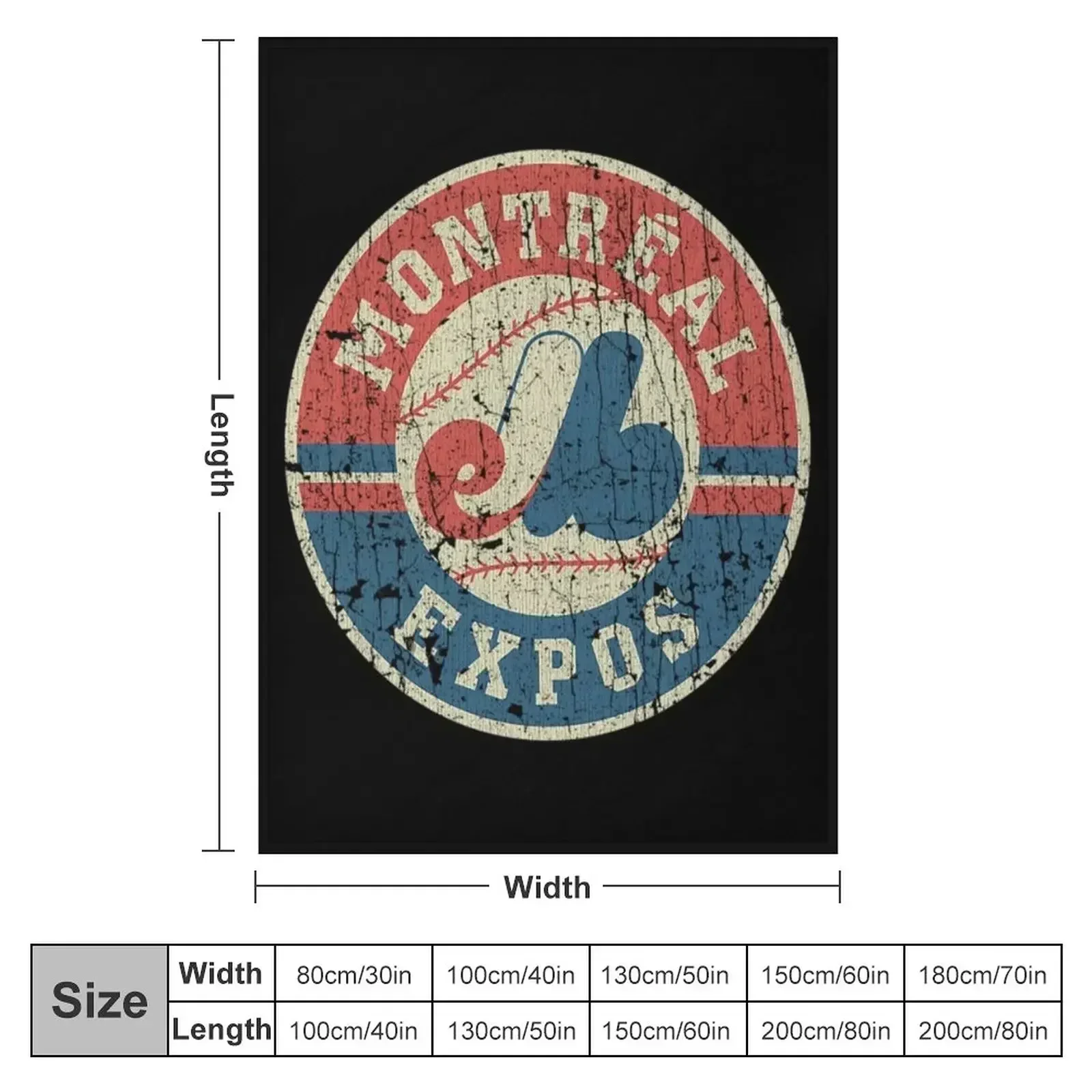 Montreal Expos T-ShirtMontreal Expos 1969 Throw Blanket Personalized Gift Sofa Quilt Fashion Sofas Blankets