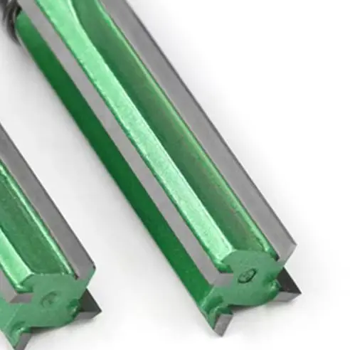 /2PCS /8mm /Shank Four For Edge Carbide Tipped Router Bits For Woodworking Trimming Milling Drawer Making Tool Green