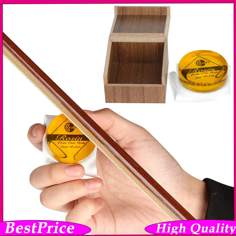 Professional Round Rosin for Violin & Viola Ultra-Low Dust Formula for Metal Strings | Enhances Grip, Sensitivity & Pure Tone