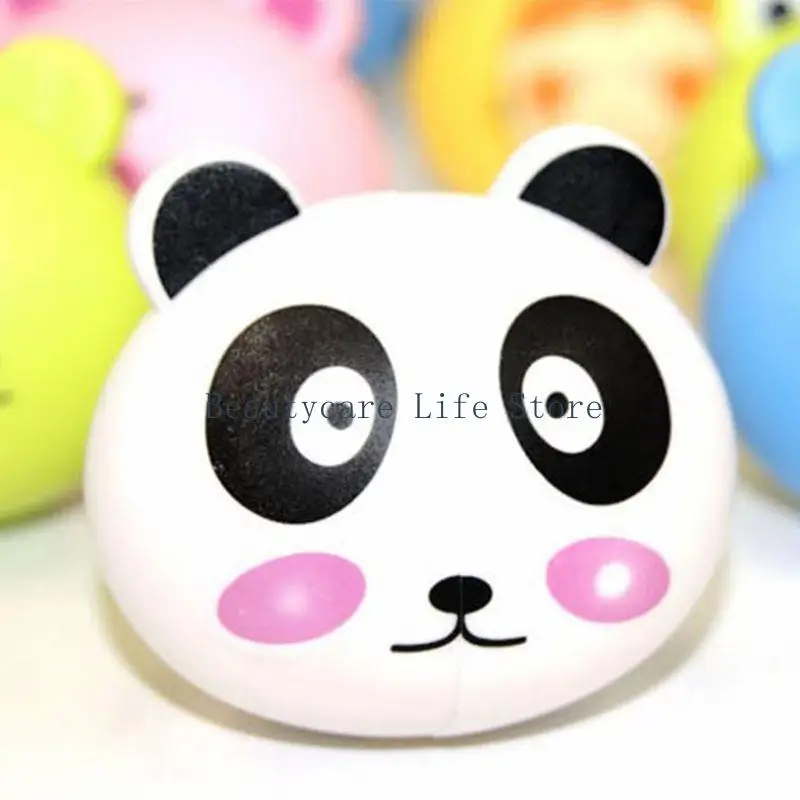 652C Kids Cartoon Animal for Head Shaped Toothbrush Holder Cover Two Suction Cup