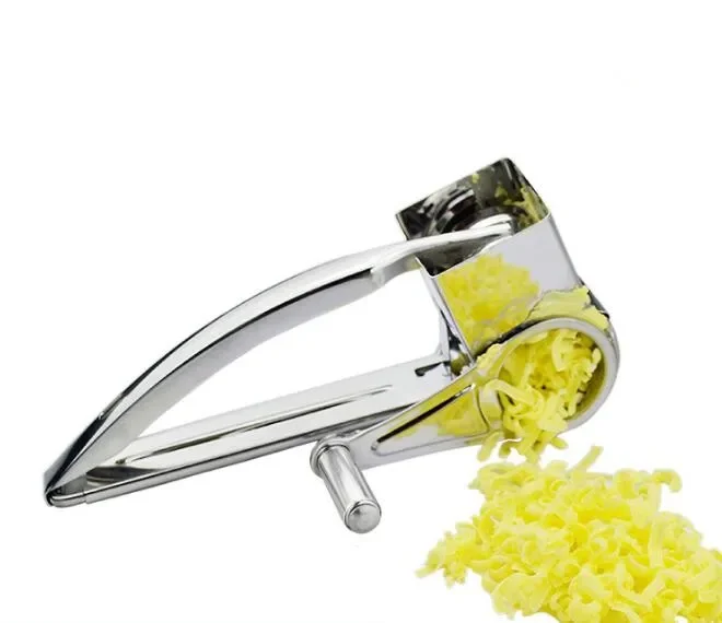 

Kitchen Butter Cutter Rotary Cheese Grater Stainless Steel Cheese Slicer Shredder LB 072