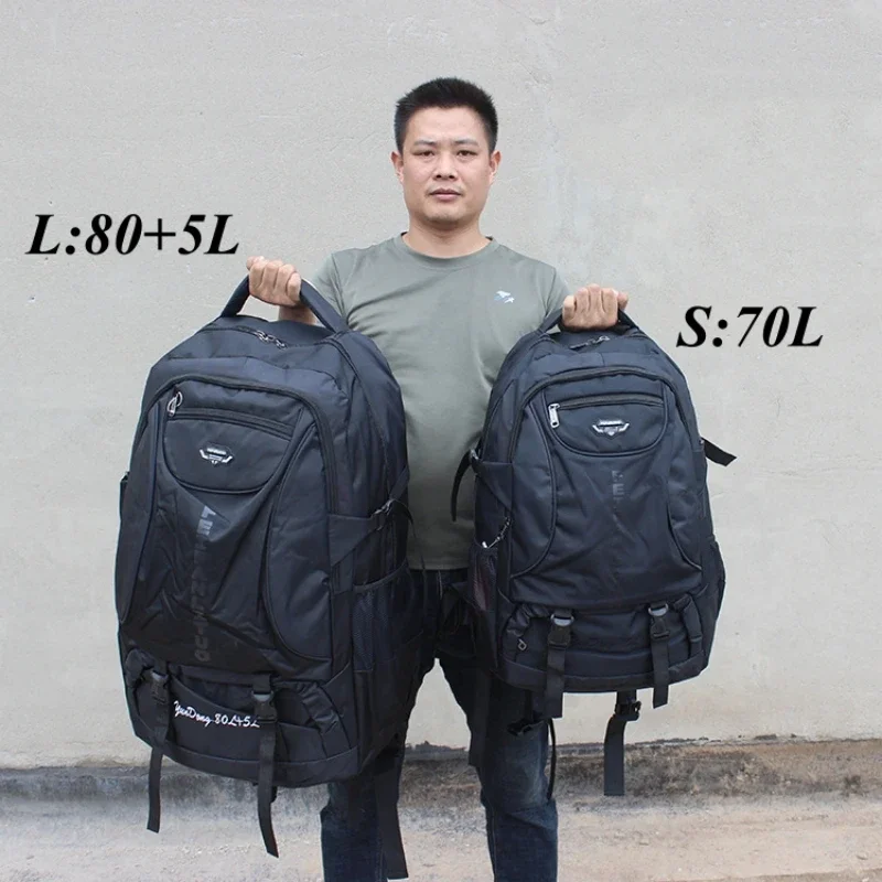 

70L 85L Waterproof Hiking Backpack Large Capacity Outdoor Climbing Sports Men Travel Mountaineering Luggage Rucksack WT540