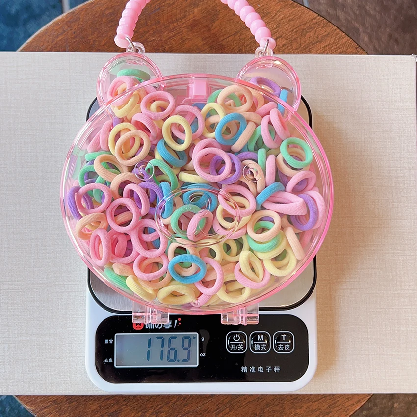 2026 Neue Haargummis in Schweineform für Kinder, hochelastische Haarbänder in Bonbonfarben, Haargummis für Mädchen und Frauen – Detail 9