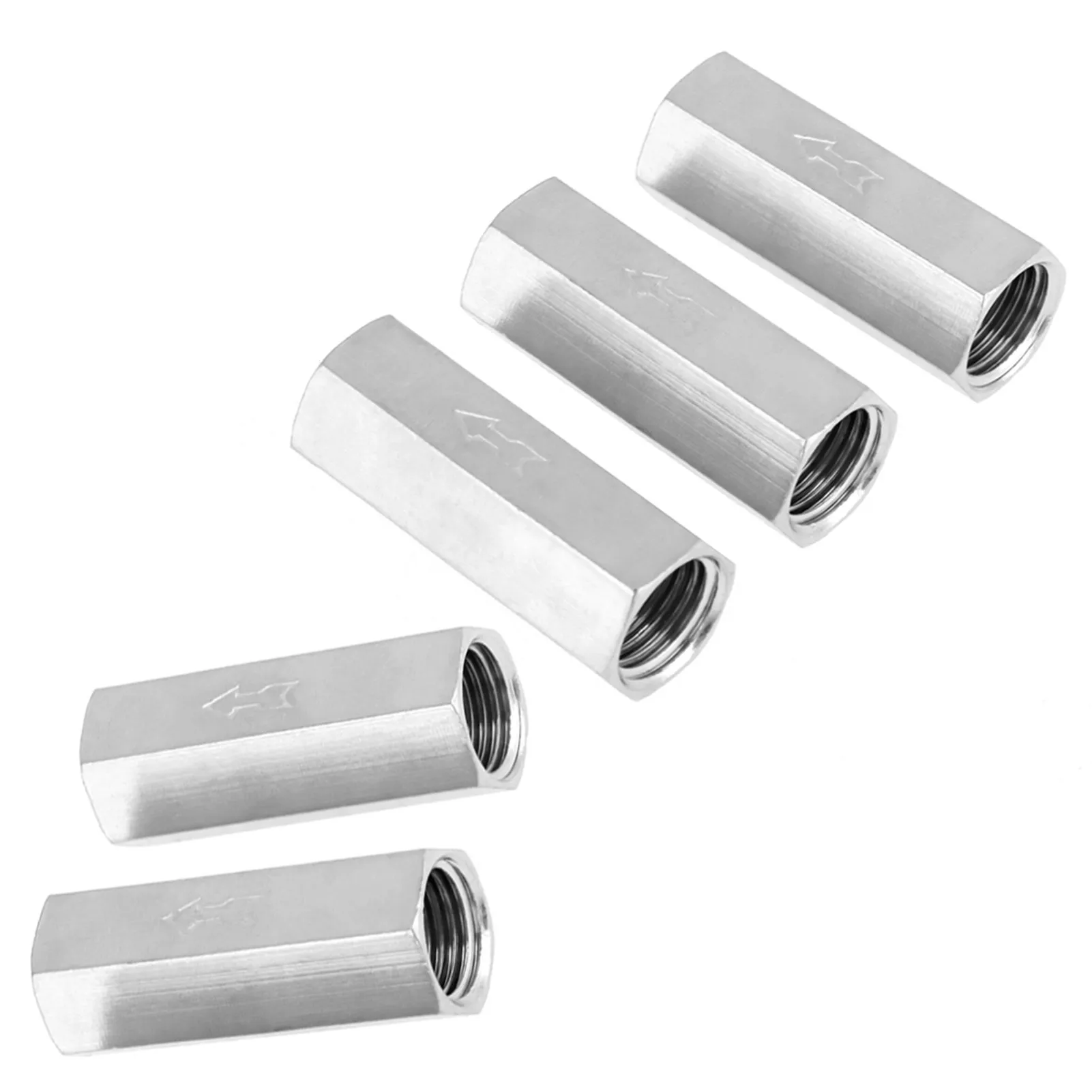 1/4'' Air Check Valve, 5pcs Copper 1/4'' Female Threaded Full Port One Way Air Check Valve Accessory