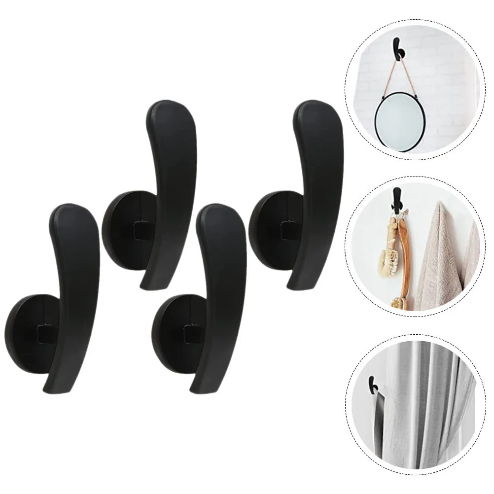 

4Pcs Curtain Tieback Hooks Metal Wall Mounted Holdbacks for Drapes Decorative Curtain Accessories Easy Install Smooth Finish
