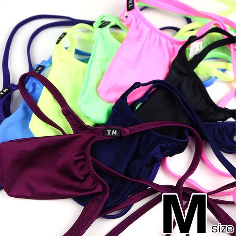 Harness Large Pouch Men Thong High Elastic Smooth Male T Panties Youth Fashion Nightclub Quick Dry Cool Feel Intimate Underpants