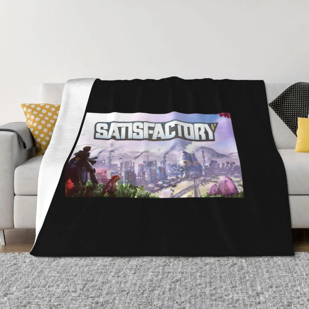 بطانية رمي مرضية فضفاضة جميلة بطانيات قيلولة شعر