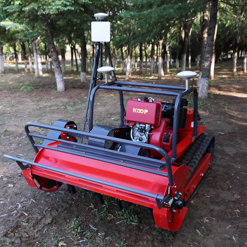 Customized Farm Lawn Mower Four stroke Electric Track Remote Control Lawn Mower Garden Lawn Mower