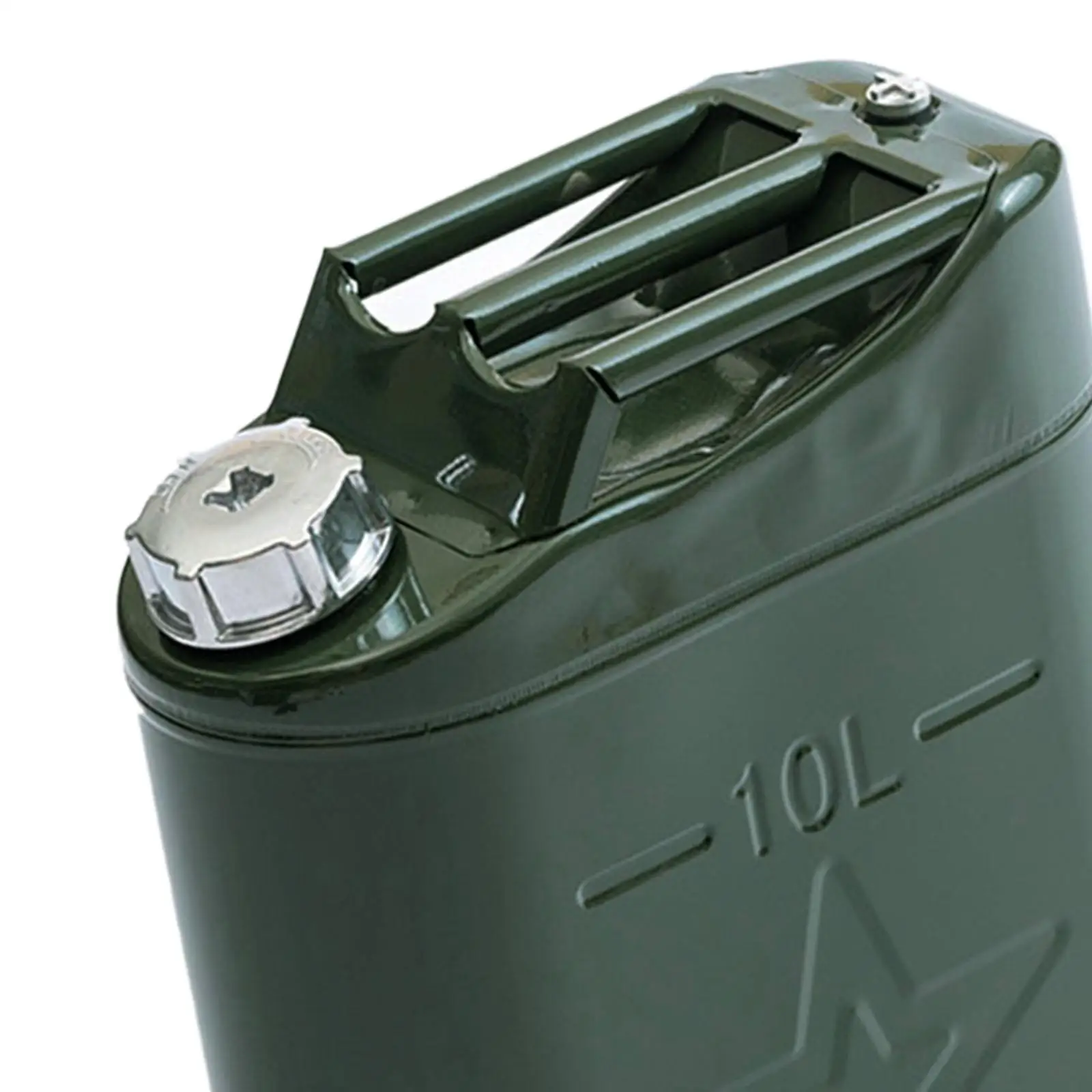 Brandstofkan van 10 liter, draagbare brandstoftank, praktisch voor gebruik in noodgevallen, 37 x 28 x 13 cm