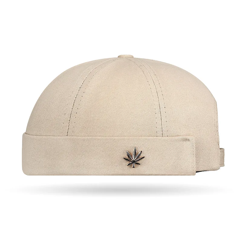 Maple Leaf Metal Label Unclimbed Guapi Fashion Tang Hat, Unisex, Personalized, Trendy Street Hip Hop, Yapi Landlord Hat