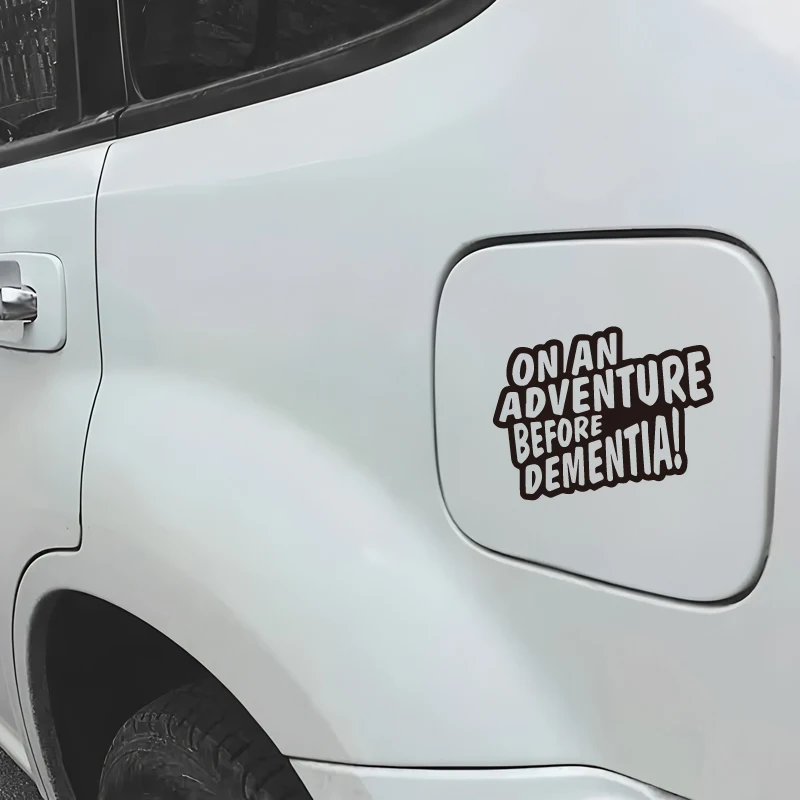 "على مغامرة قبل الخرف!" ملصقات سيارة كاملة للجسم والنوافذ "على مغامرة قبل الخرف!" ملصقات السيارات الكاملة
