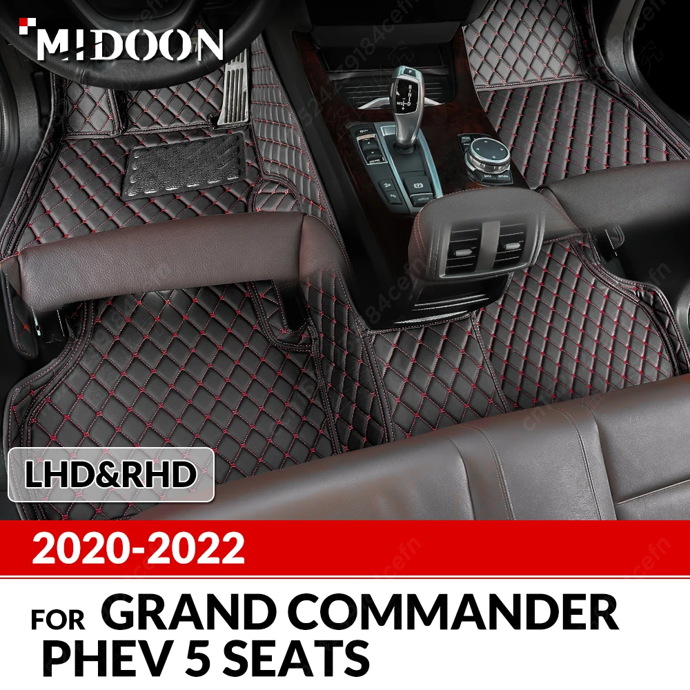 

Автомобильные коврики для Jeep Grand commander PHEV 5-Seat 2020 2021 2022, индивидуальные накладки на ножки, Автомобильный Ковер, чехол, аксессуары для интерьера