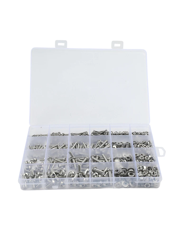 For DIY Repair Stainless Hex Screws Complete Hardware Set Hand Tool Set Grade 8.8 Performance Cap Screw Design