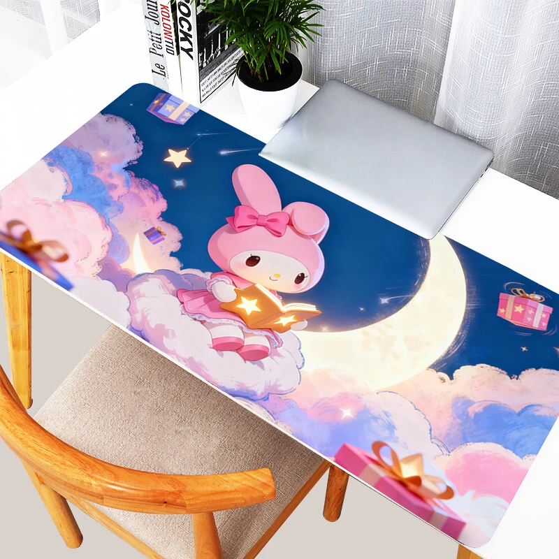 

Mouse Pad Office Gaming Laptop Kawaii Desk Mat Anime Pink Mousepad Gamer My M-melody Mouse Mat Computer Accessories Keyboard Pad