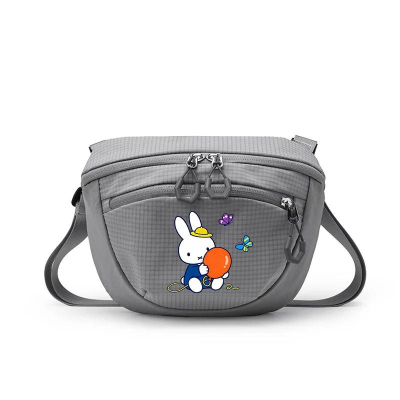 

Сумка через плечо Miffy, кавайный мультяшный воздушный шар Miffy Rabbit, уличная велосипедная спортивная сумка через плечо для отдыха, большая вместимость