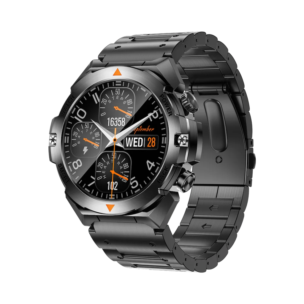 

Новые прочные военные умные часы 2025 года, металлические спортивные часы премиум-класса для улицы, монитор сердечного ритма/spO2/сна, водонепроницаемые, iOS Android