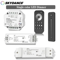 Skydance L1(WT) 0-10V/1-10V WiFi Tuya Controller LED Dimmer 1 Channel WiFi Dimmer for Single Color R1/R11/RT1 Remote controller