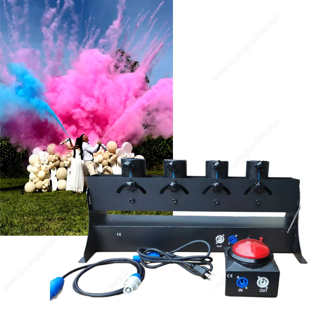 Czterorurowy, zdalnie sterowan – Confetti Cannon Tube recenzja i cena