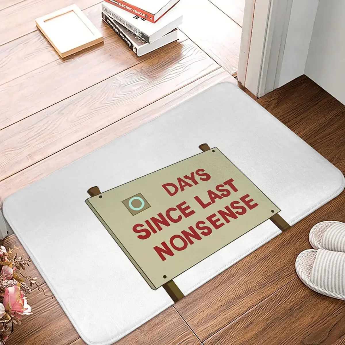 Meme Anti-Slip Rug Doormat Living Room Mat Days Since Last Nonsense Hallway Carpet Welcome Decorative