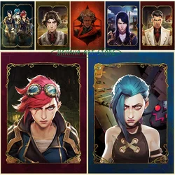 Arcane Series TV Characters Cards Wall Decor Vi Caitlyn Jinx Jayce Mel Arcane Art Prints Canvas Painting Gaming Room Home Decor