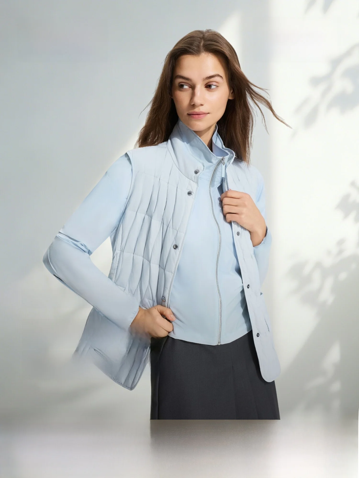 

Куртка Bosideng из гусиного пуха, приталенная, легкая, повседневная, из нейлоновой ткани, с наполнителем из 90% пуха, полиэстер.