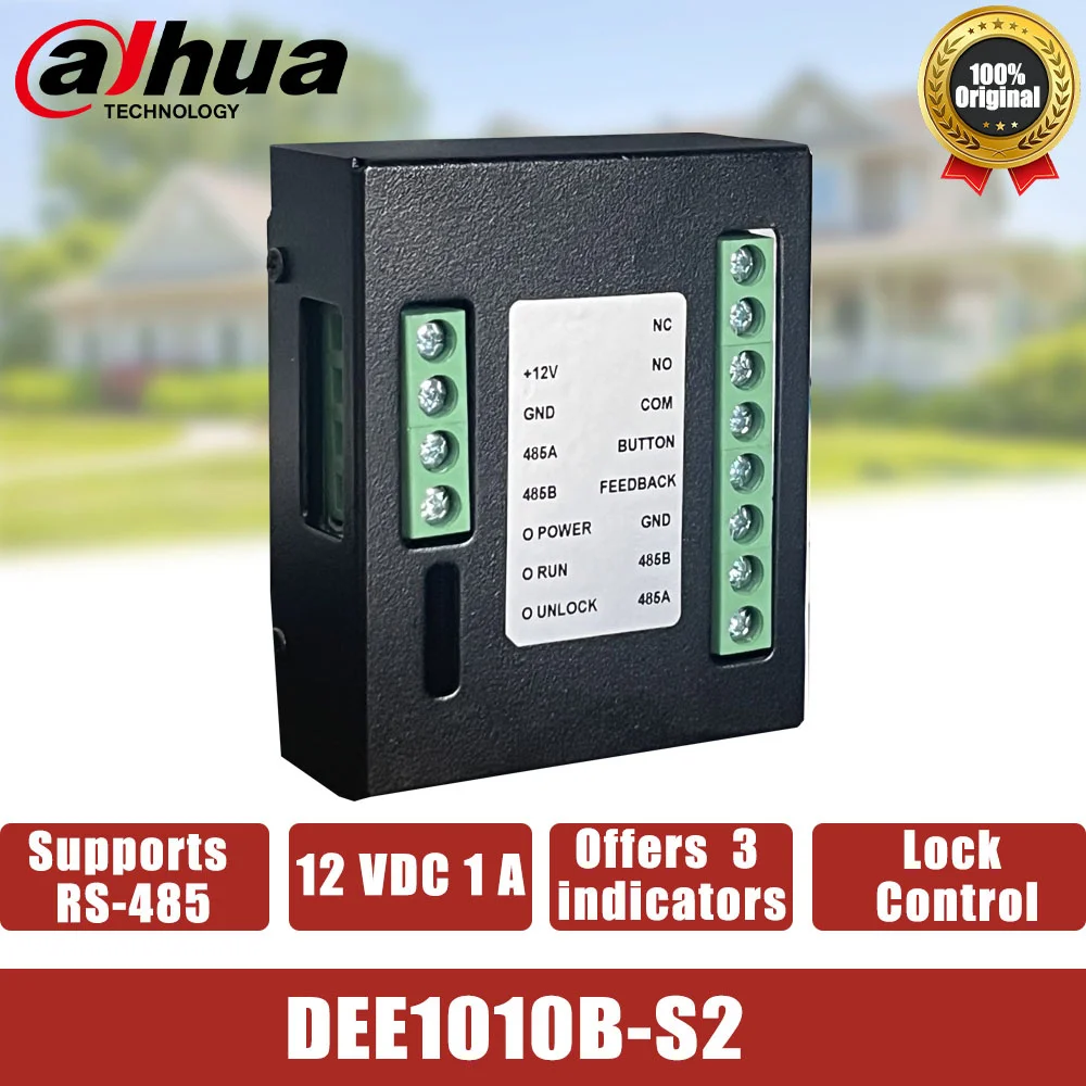 Módulo de extensión de Control de acceso Dahua DEE1010B-S2 Original compatible con detección de estado de puerta RS-485 conectar para VTO2202-P-S Seris