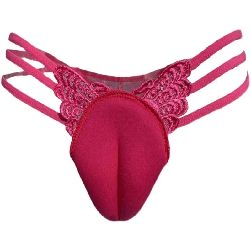 Crossdresser Thong Panty Camel Toe Hiding Gaff Shaping Brief Butterfly Drama Queen Night Clubwear Fake Vagina Cosplay Nightwear view 2